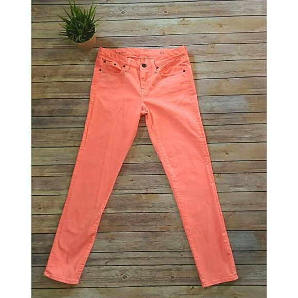 light orange jeans